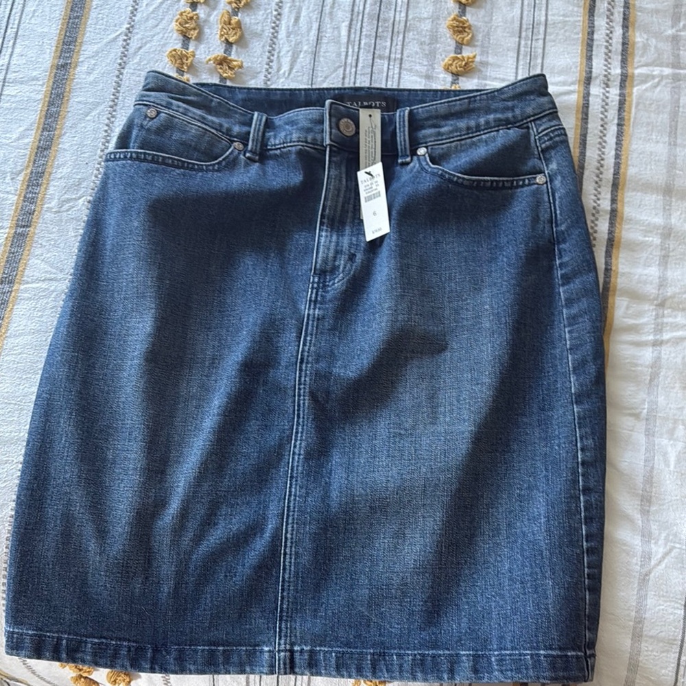Dark Wash Denim Skirt